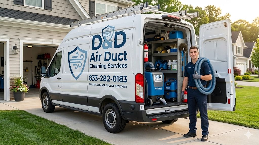 D&D Air Duct Cleaning Van
